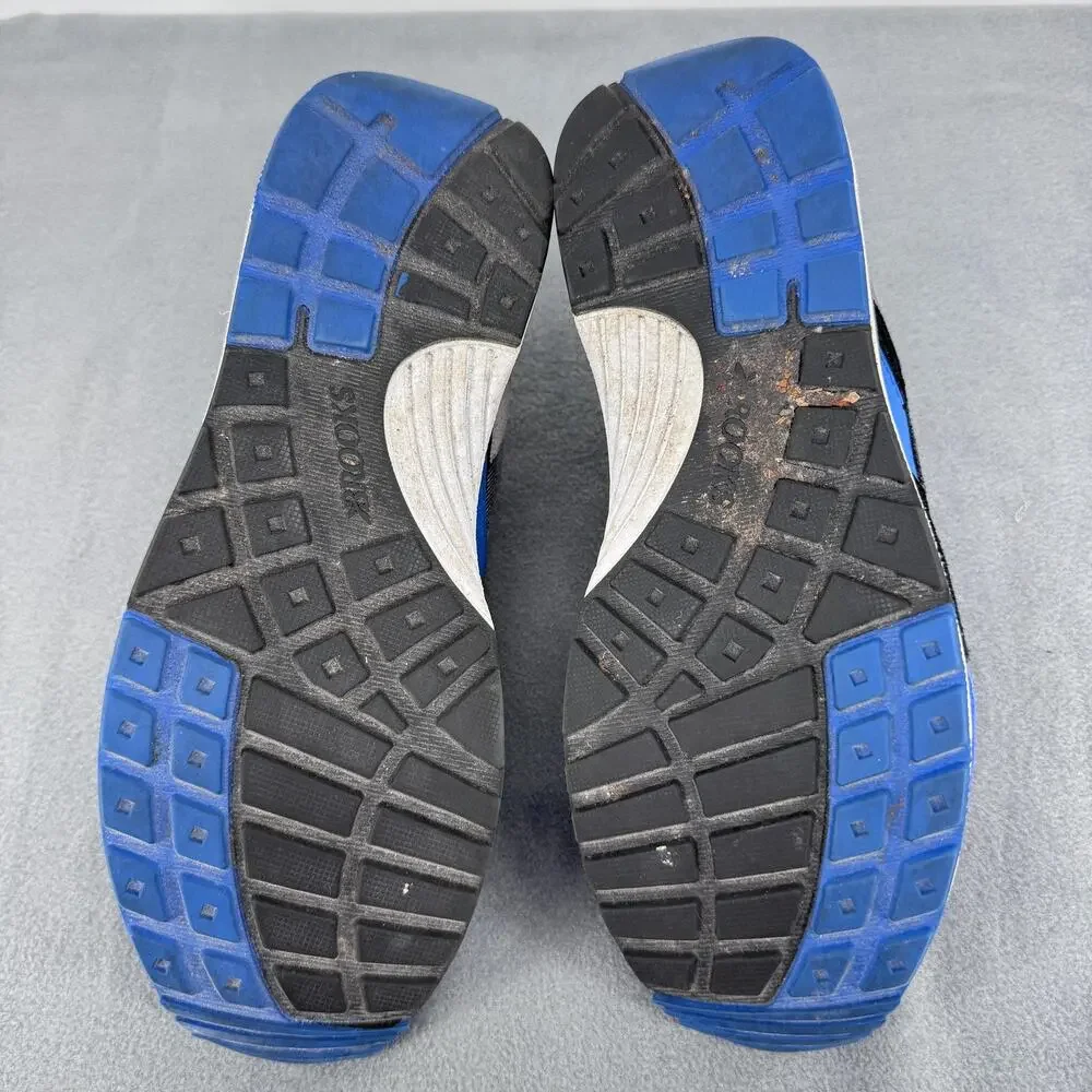 Brooks Heritage Fusion Shoes Mens 8 Blue‎ Gray Suede Mesh Running 1101941D040